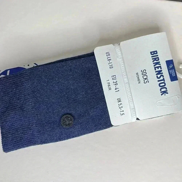 Birkenstock Womens Blue Socks  - Picture 1 of 8